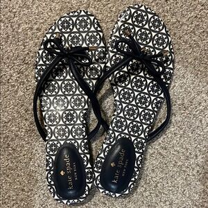 Kate Spade Navy and White Mystic Bow Women's Sandals